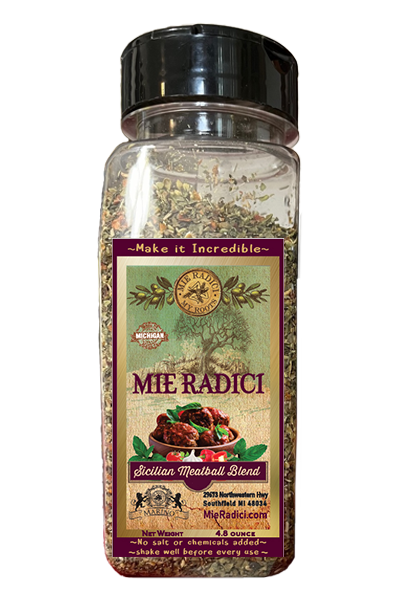 Sicilian Meatball Blend with shaker top
