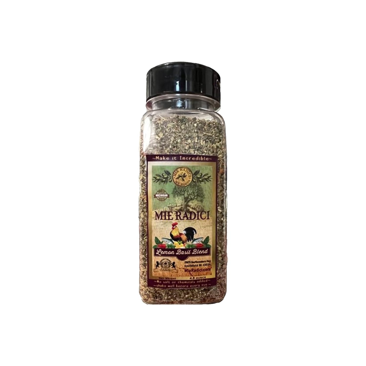 Lemon Basil Blend with shaker top