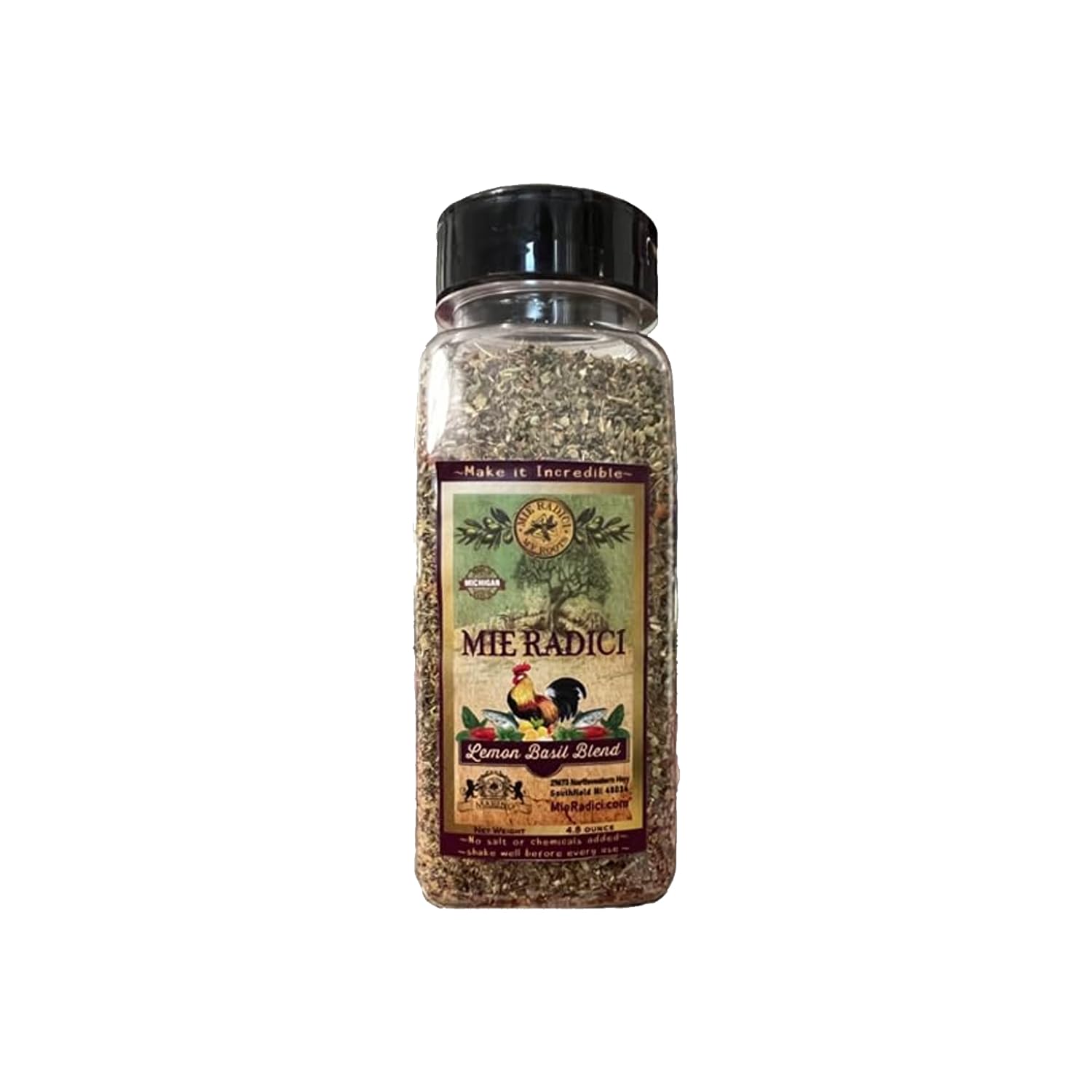 Lemon Basil Blend with shaker top