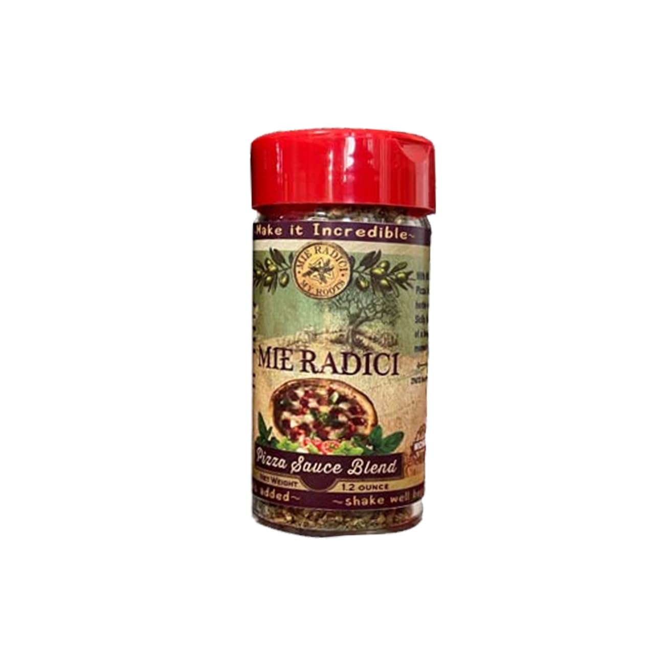Sicilian Pizza Sauce Blend with shaker top