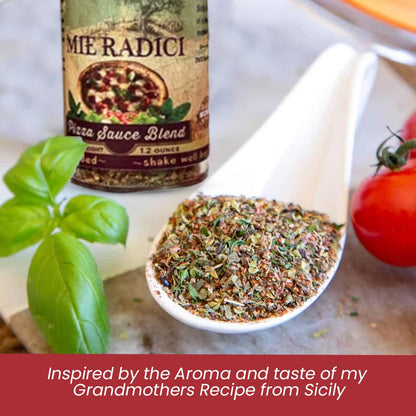 Sicilian Pizza Sauce Blend with shaker top