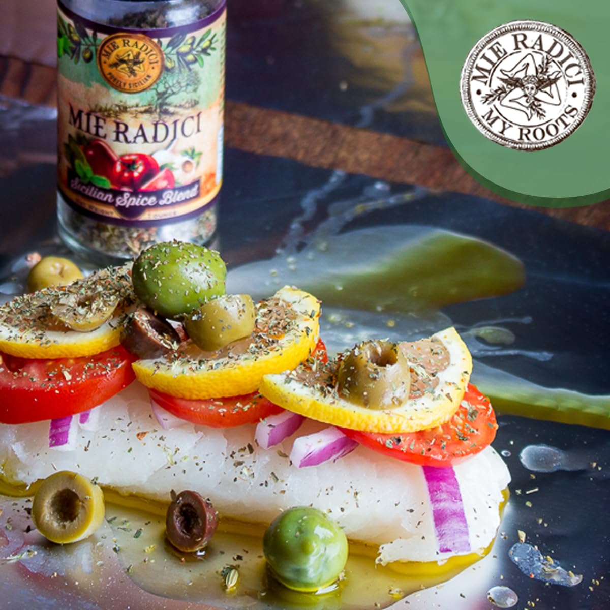 Sicilian Spice Blend with shaker top