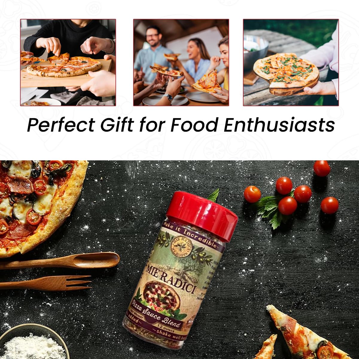 Sicilian Pizza Sauce Blend with shaker top