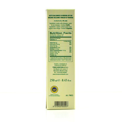 FM03 Fondo Montebello Balsamic Vinegar "Papillon" Organic