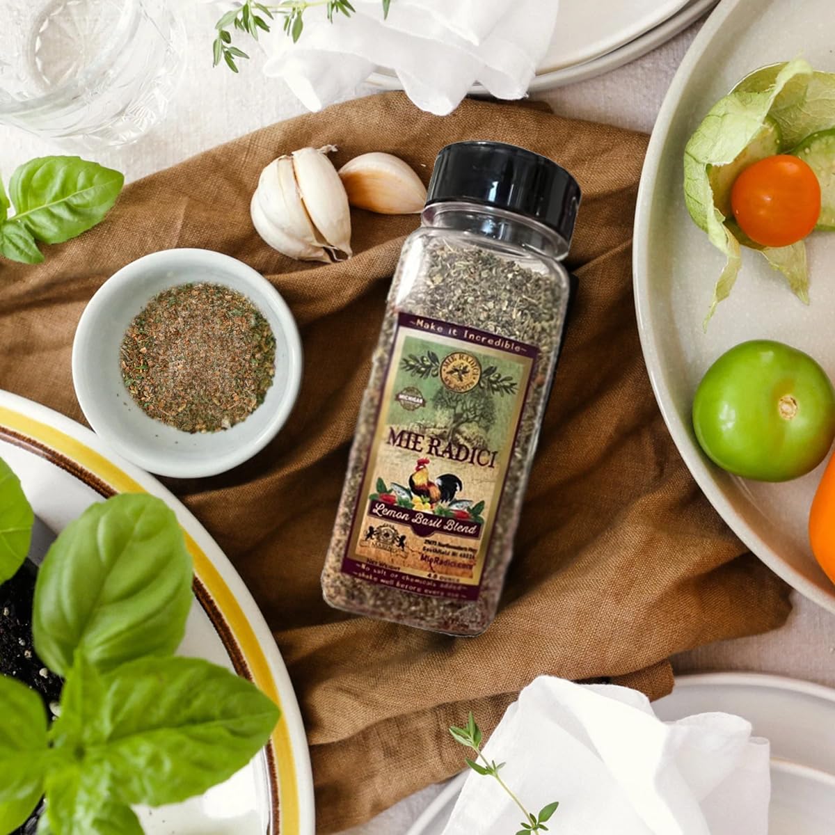 Lemon Basil Blend with shaker top