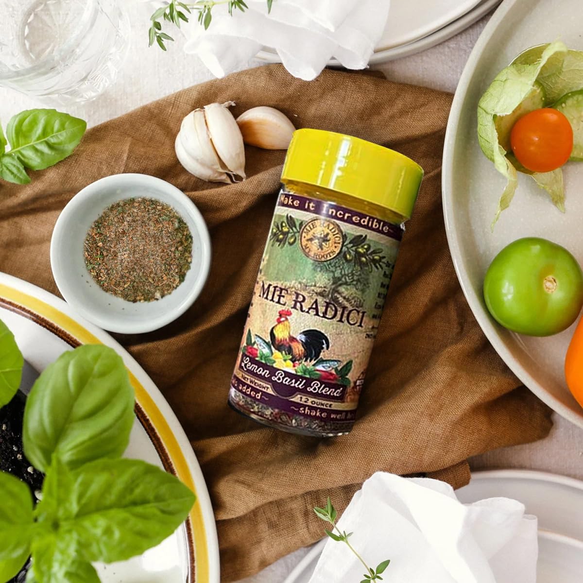 Lemon Basil Blend with shaker top