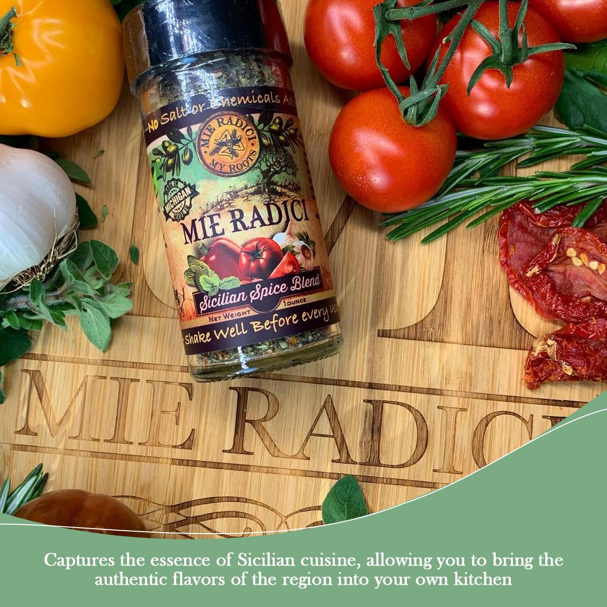 Sicilian Spice Blend with shaker top