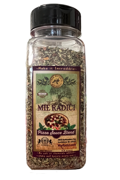 Sicilian Pizza Sauce Blend with shaker top