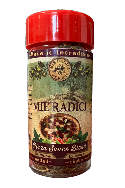 Sicilian Pizza Sauce Blend with shaker top