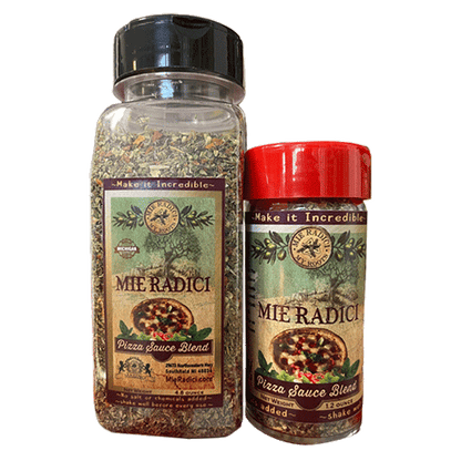 Sicilian Pizza Sauce Blend with shaker top