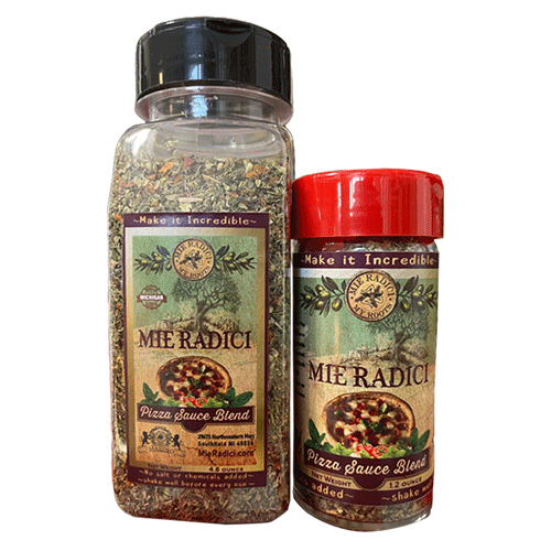 Sicilian Pizza Sauce Blend with shaker top