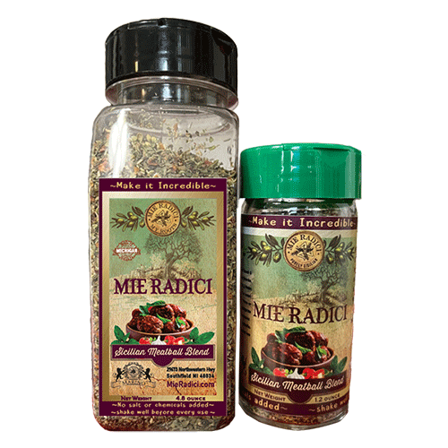 Sicilian Meatball Blend with shaker top